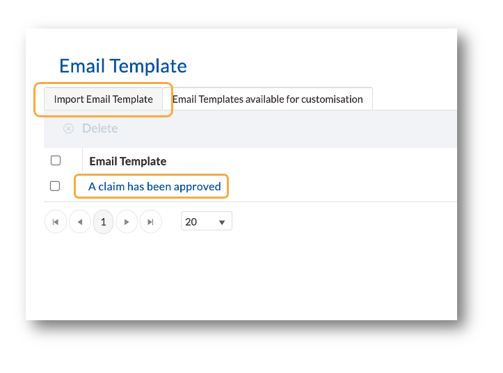 How to modify an email template