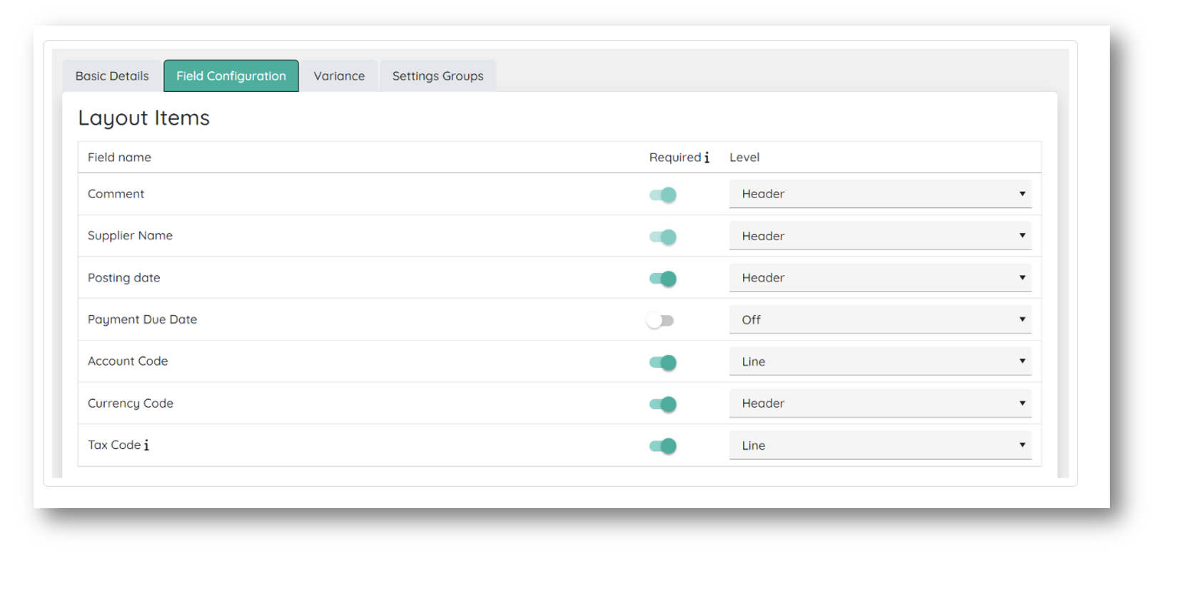 Invoice Processing - How to create a custom layout