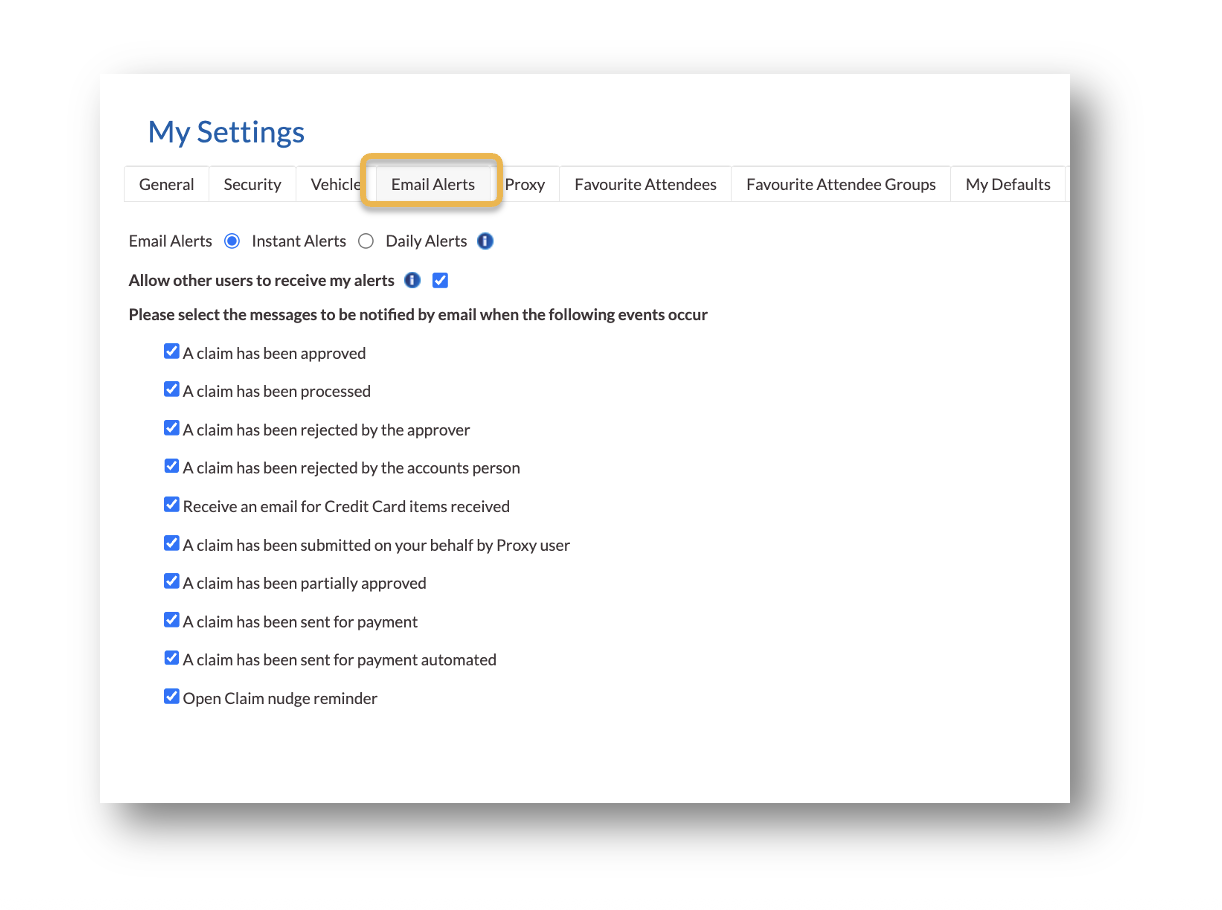 How to amend your email alerts