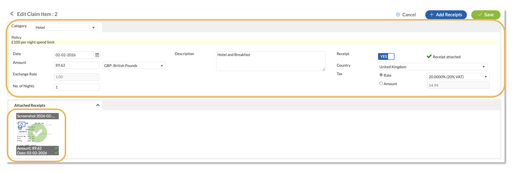 Adding and Removing Splits from Line Items on Desktop